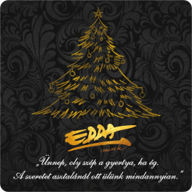 Hűtőmágnes EDDA művek Karácsony (fekete)
