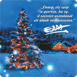 Hűtőmágnes EDDA művek Karácsony (kék)