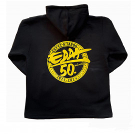 EDDA Művek unisex kapucnis pulóver fekete (50. születésnap)